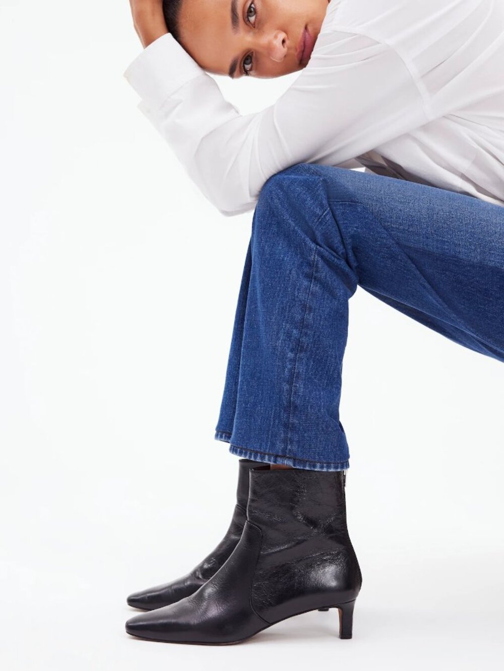 Madewell The Dimes Kitten-Heel Boot